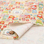 Cotton Canvas Printed Fabric ネコリョーシカ - nomura tailor