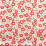 Cotton Poplin Ripple Printed Fabric - Flower - nomura tailor