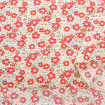 Cotton Poplin Ripple Printed Fabric - Flower - nomura tailor