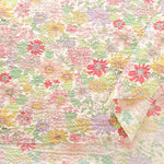 Cotton Poplin Ripple Printed Fabric - Flower - nomura tailor