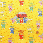 Cotton Canvas Printed Fabric ネコレンジャー - nomura tailor