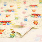 Cotton Canvas Printed Fabric ネコレンジャー - nomura tailor