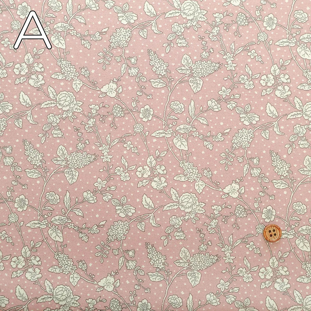 Cotton Broad Printed Fabric - Flowers - nomura tailor