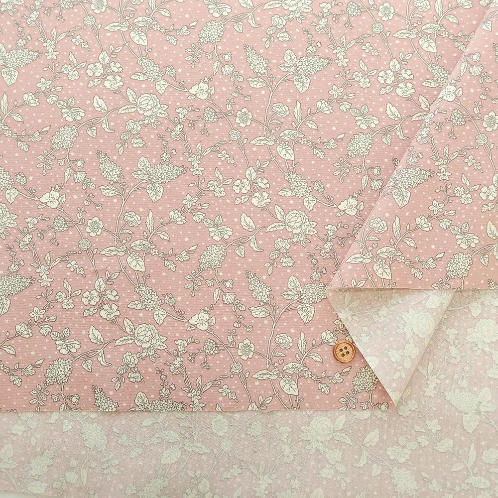 Cotton Broad Printed Fabric - Flowers - nomura tailor