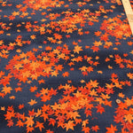 Cotton Southern Cross Printed Fabric - Flowing Water and Autumn Leaves Pattern - nomura tailor