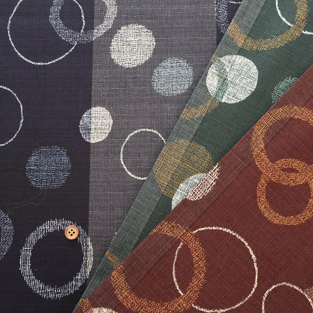 Cotton Southern Cross Printed Fabric - Polka Dot and Stripe Pattern - nomura tailor