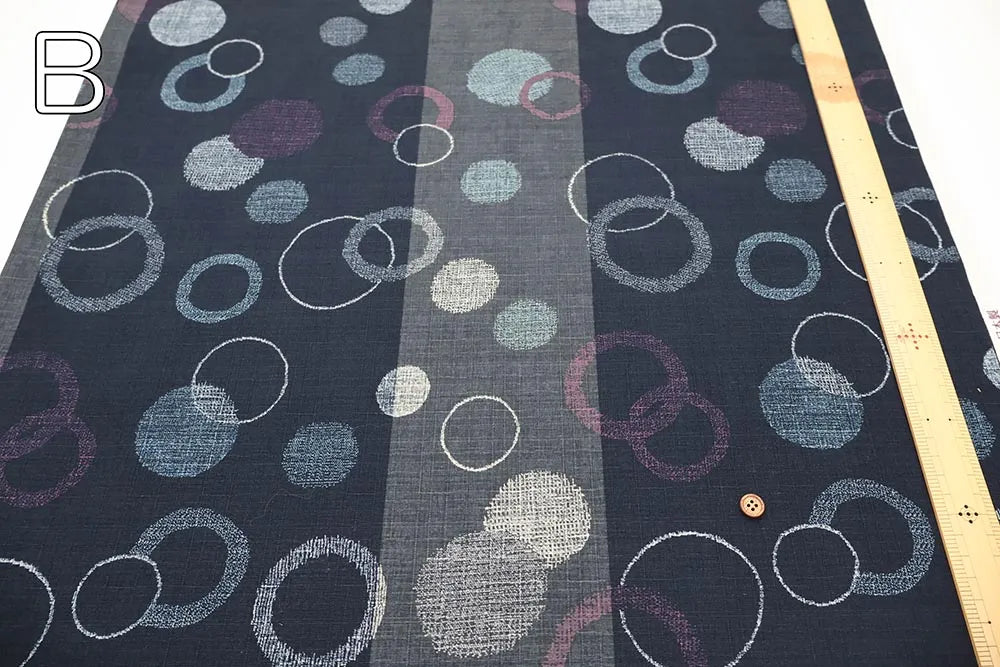 Cotton Southern Cross Printed Fabric - Polka Dot and Stripe Pattern - nomura tailor