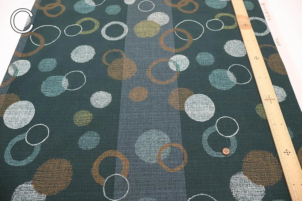 Cotton Southern Cross Printed Fabric - Polka Dot and Stripe Pattern - nomura tailor