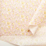 Cotton Broadcloth Laminated Fabric - Flower - nomura tailor