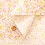 Cotton Broadcloth Laminated Fabric - Flower - nomura tailor