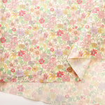 Cotton Broadcloth Laminated Fabric - Flower - nomura tailor