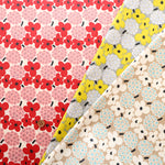 Cotton Broadcloth Laminated Fabric - Flower - nomura tailor