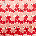 Cotton Broadcloth Laminated Fabric - Flower - nomura tailor