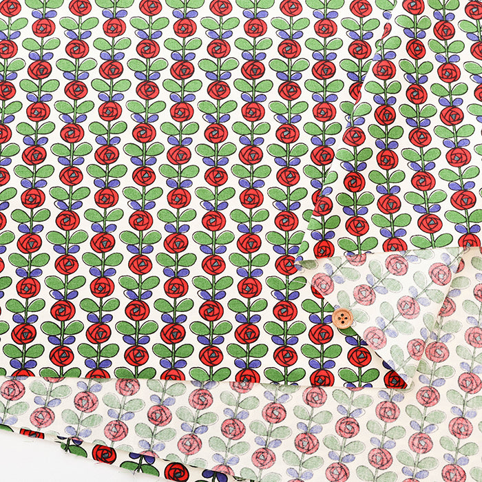 Cotton Broad Fabric - Mini Rose - nomura tailor