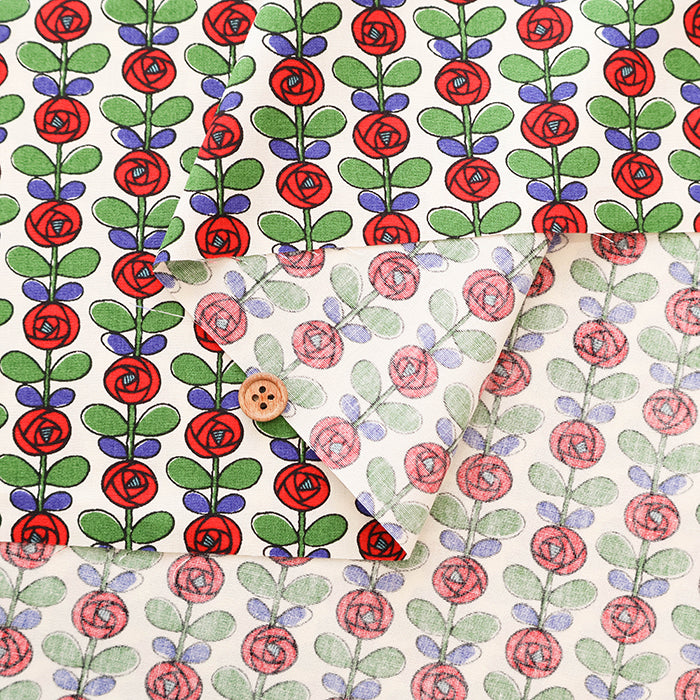Cotton Broad Fabric - Mini Rose - nomura tailor