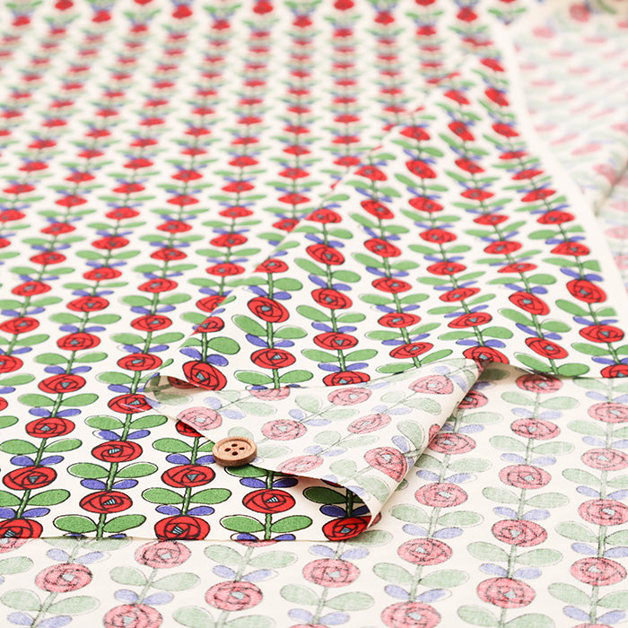 Cotton Broad Fabric - Mini Rose - nomura tailor