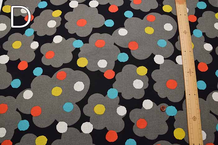 C/L Canvas Printed Fabric Chocolat - nomura tailor