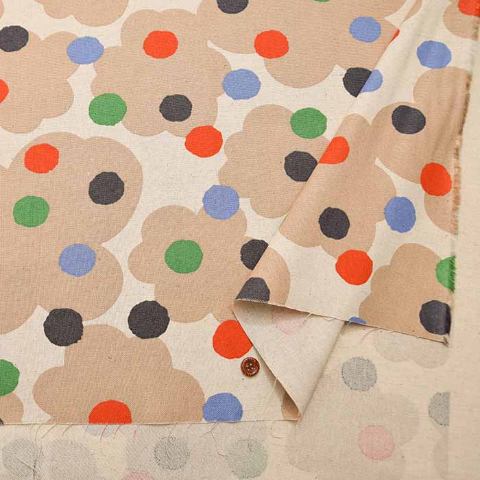 C/L Canvas Printed Fabric Chocolat - nomura tailor