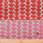 Cotton broadcloth print fabric Strawberry - nomura tailor