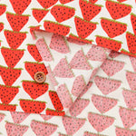 Cotton broadcloth print fabric Strawberry - nomura tailor