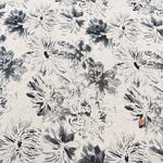 Cotton sheeting printed fabric Soft and fluffy pewter - nomura tailor