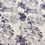 Cotton sheeting printed fabric Soft and fluffy pewter - nomura tailor