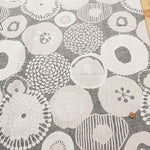 Cotton Jacquard Fabric - Ink Blue Flowers - nomura tailor