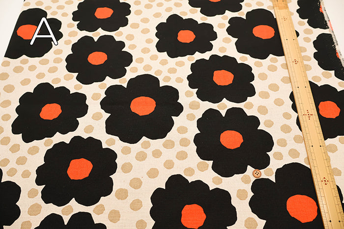 C/L Canvas Print Fabric - Graupel - nomura tailor