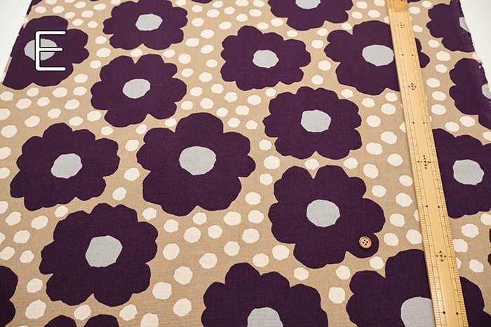 C/L Canvas Print Fabric - Graupel - nomura tailor