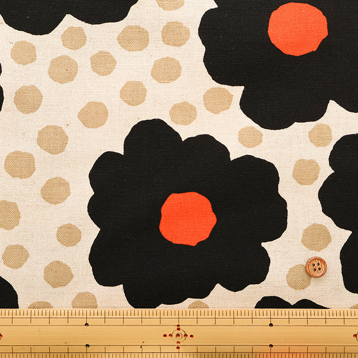 C/L Canvas Print Fabric - Graupel - nomura tailor