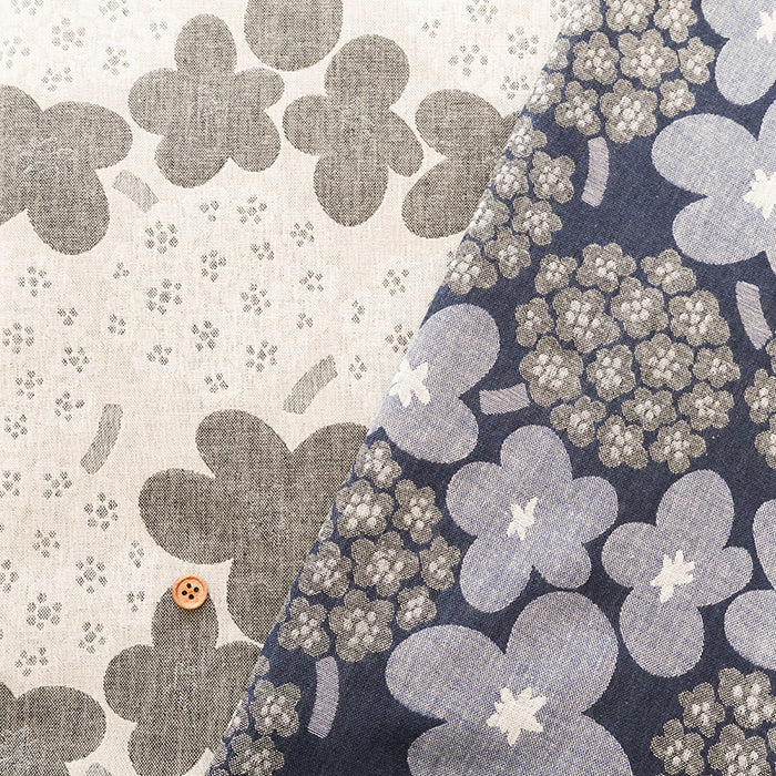 Cotton Jacquard Fabric - Bouquet - nomura tailor