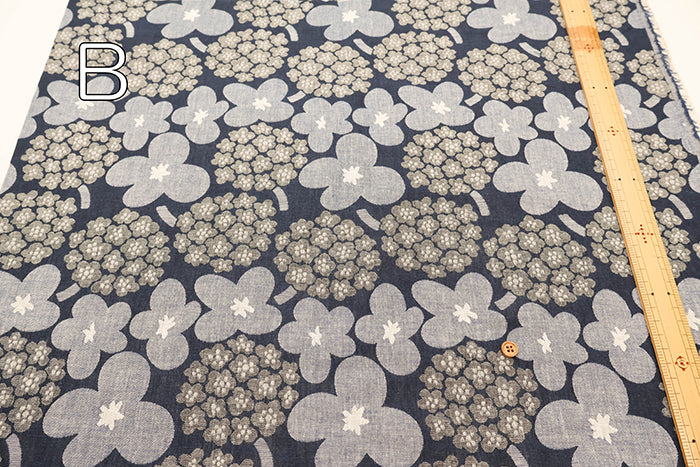 Cotton Jacquard Fabric - Bouquet - nomura tailor