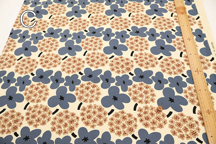 Cotton Twill Print Fabric - Bouquet - nomura tailor
