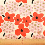 Cotton Twill Print Fabric - Bouquet - nomura tailor