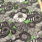 Cotton Poplin Ripple Printed Fabric - Art Flower - nomura tailor