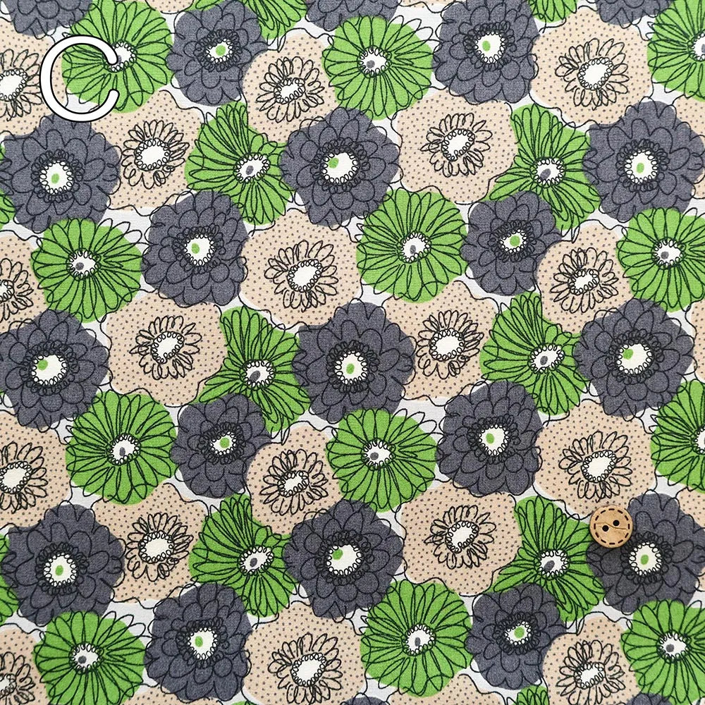Cotton Broad Printed Fabric - Mini Scrunchie - nomura tailor