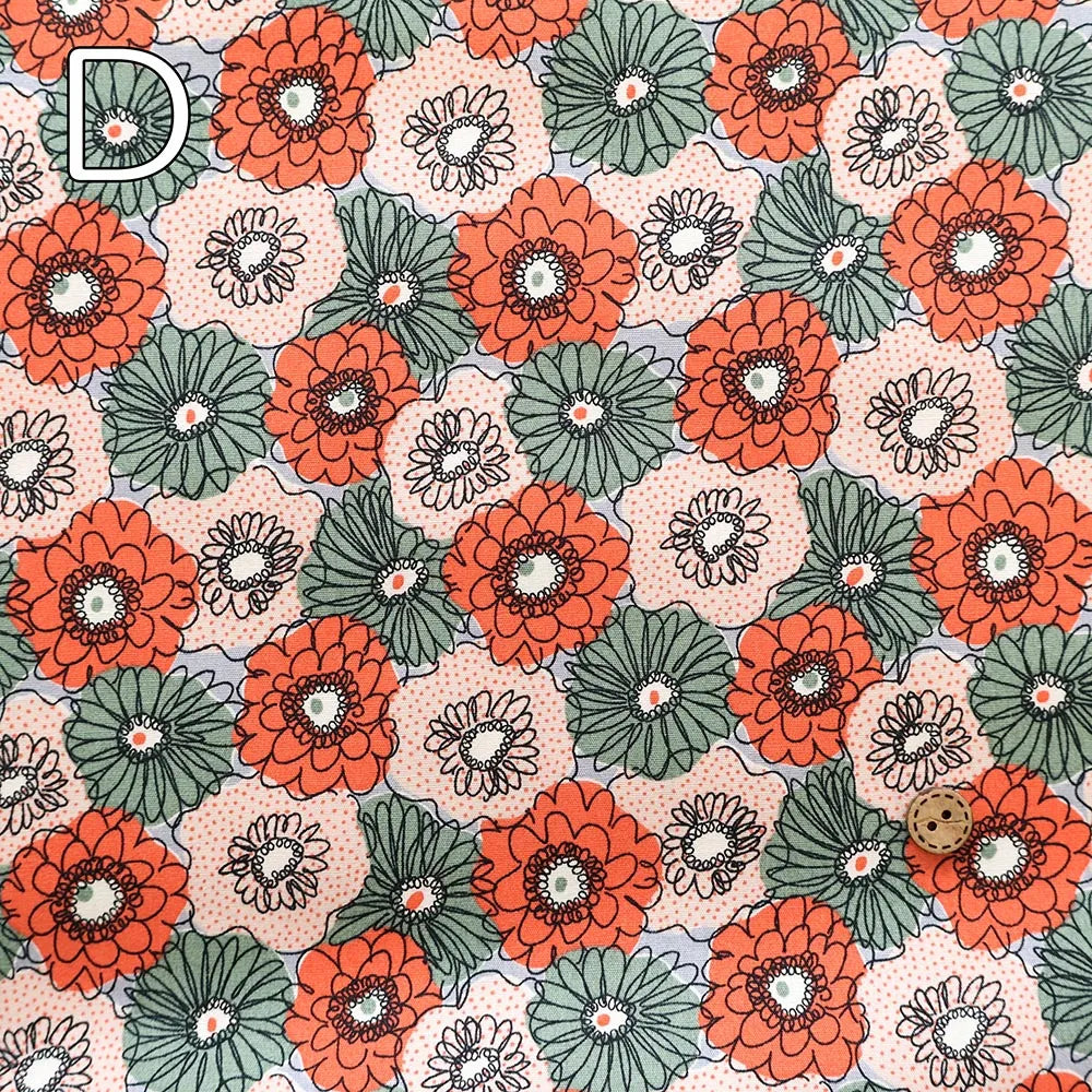 Cotton Broad Printed Fabric - Mini Scrunchie - nomura tailor