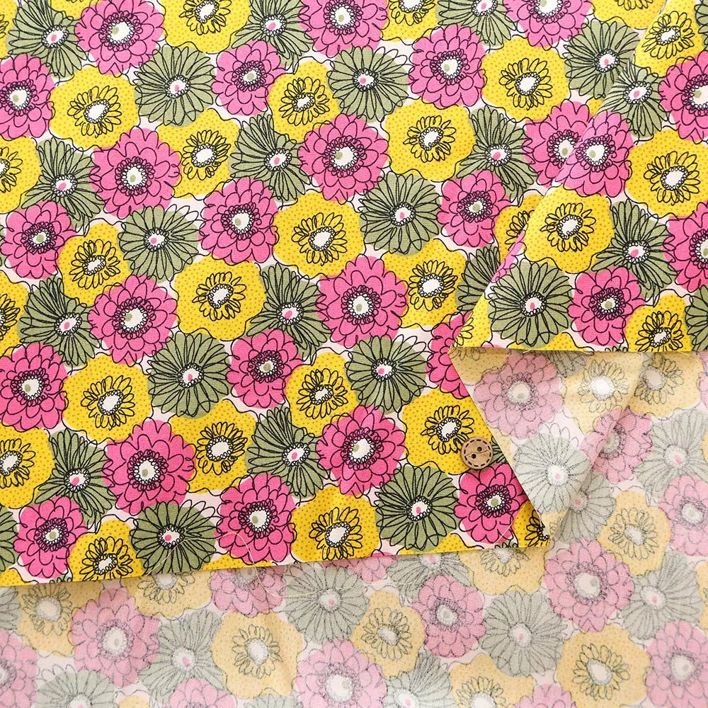 Cotton Broad Printed Fabric - Mini Scrunchie - nomura tailor