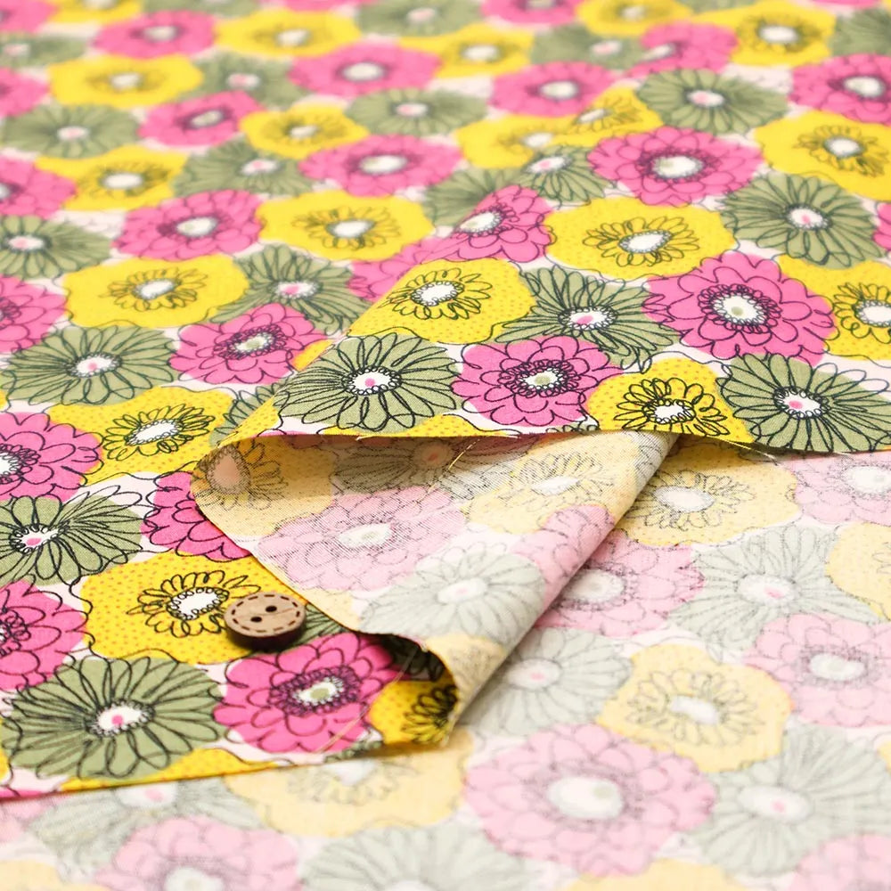 Cotton Broad Printed Fabric - Mini Scrunchie - nomura tailor
