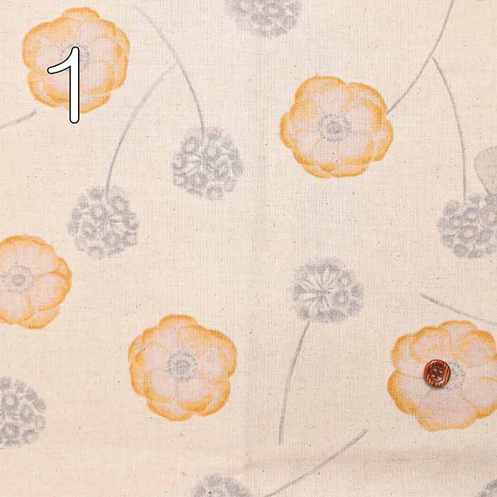 C/L seating print fabric Moment anemone - nomura tailor