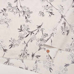 Cotton dobby Japanese pattern printed fabric Sakura - nomura tailor