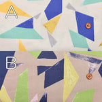 Cotton 40 broadcloth printed fabric Triangle - nomura tailor