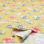 Cotton 20 sheeting gold pigment printed fabric Tatsu - nomura tailor