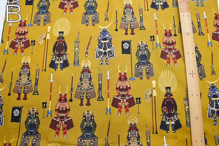 Cotton 20 sheeting print fabric Warlord's yoloi - nomura tailor