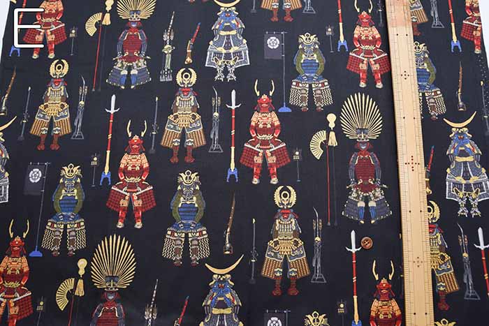 Cotton 20 sheeting print fabric Warlord's yoloi - nomura tailor