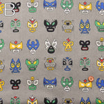 Cotton 60 lowne printed fabric Lucha Libre - nomura tailor