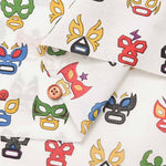 Cotton 60 lowne printed fabric Lucha Libre - nomura tailor