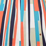 Cotton 40 broadcloth printed fabric block stripe - nomura tailor