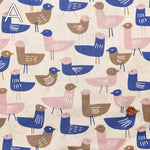 Cotton 60 Loan Printed Fabric Scandinavian Bird - nomura tailor