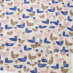 Cotton 60 Loan Printed Fabric Scandinavian Bird - nomura tailor